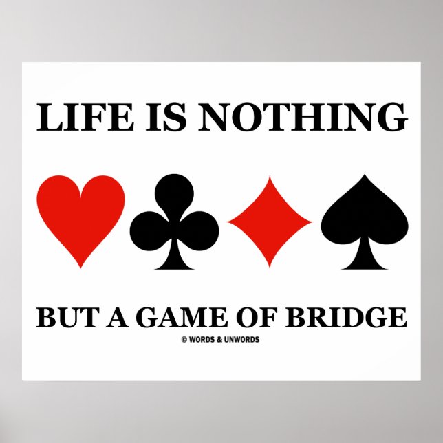 Poster La Vie N'Est Rien D'Autre Qu'Un Jeu De Pont (Costu (Devant)