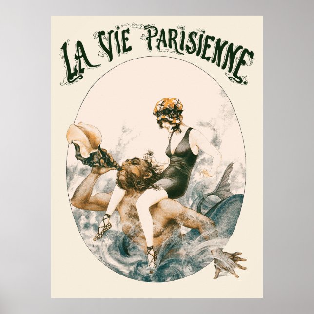 Poster La Vie Parisienne - Au Temps Fabuleux... (Devant)