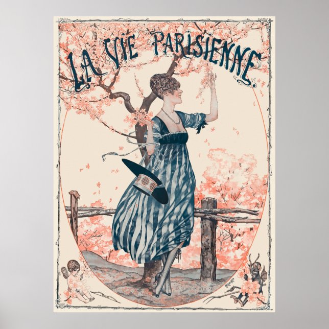 Poster La Vie Parisienne - Fleurs de lecture (Devant)