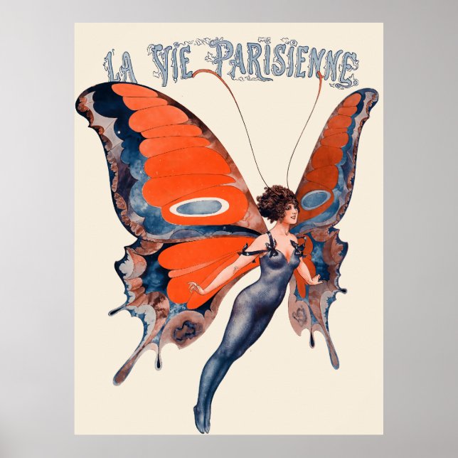 Poster La Vie Parisienne - La messagère de l'été (Devant)
