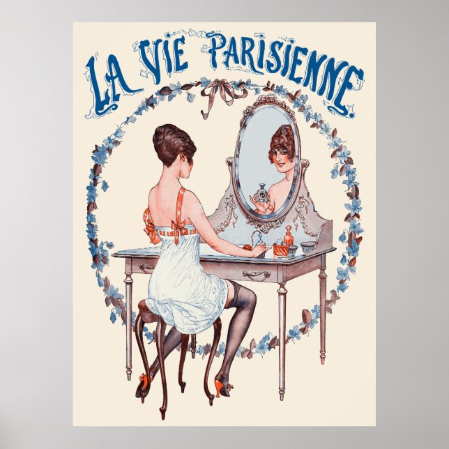 Poster La Vie Parisienne - Le calendrier de la Floréine (Devant)