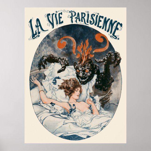 Poster La Vie Parisienne - Le cauchemar du charbon (Devant)