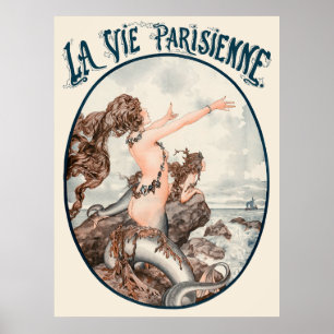 Poster La Vie Parisienne - Le chant des sirènes