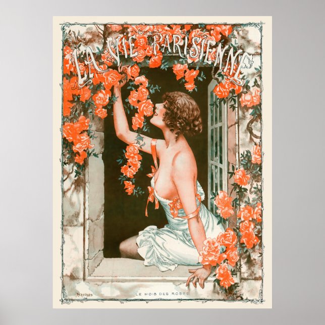 Poster La Vie Parisienne - Le mois des roses (Devant)