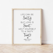 La vie peut être salée, mais l'amour est signe dou