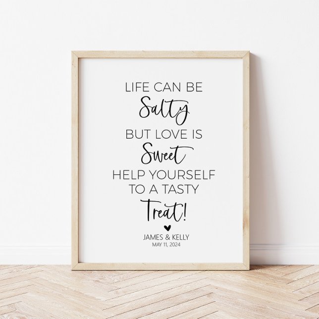 Poster La vie peut être salée, mais l'amour est signe dou (Créateur téléchargé)