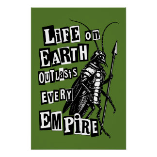 Poster la vie sur terre survit à chaque empire