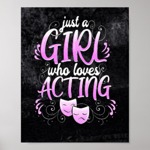 Poster La vie théâtrale et la fille du théâtre