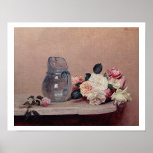 Poster La vie toujours avec des roses, 1889 (huile sur la