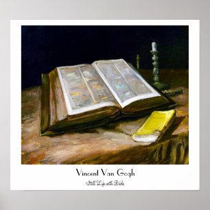 Poster La vie toujours avec la bible par Vincent van Gogh