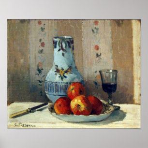Poster La vie toujours avec les pommes et le broc -