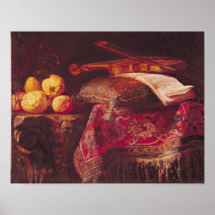 Poster La vie toujours du fruit et des instruments de