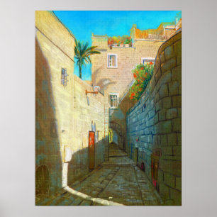 Poster La vieille ville de Tel-Aviv à Jaffo en Israël
