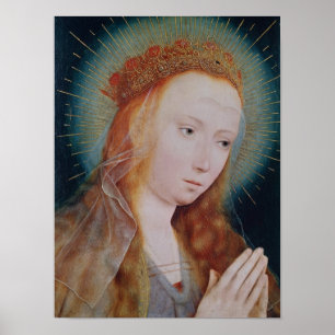 Poster La Vierge à la prière