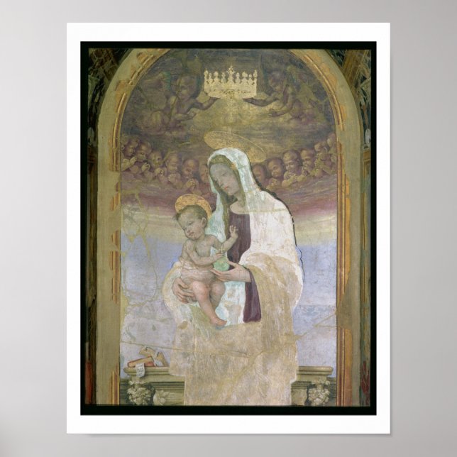 Poster La Vierge à l'Enfant, détail de la tabernacl (Devant)