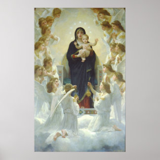 Poster La Vierge aux anges, Regina Angelorum