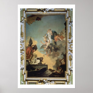 Poster La Vierge du Carmel Donner la Scapula à la Ble