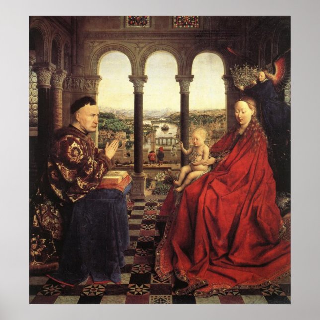 Poster La Vierge du Chancelier Rolin (Devant)