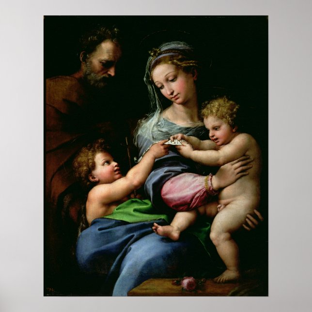 Poster La Vierge du Rose, c.1518 (Devant)