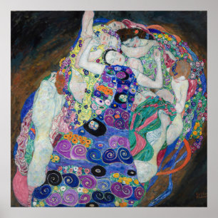 Poster La Vierge par Gustav Klimt, 1913