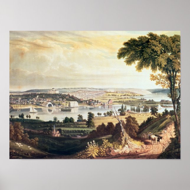 Poster La ville de Washington de l'extérieur de la Marine (Devant)