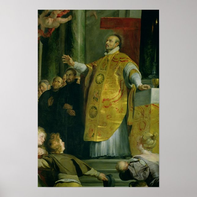 Poster La vision de saint Ignace de Loyola (Devant)