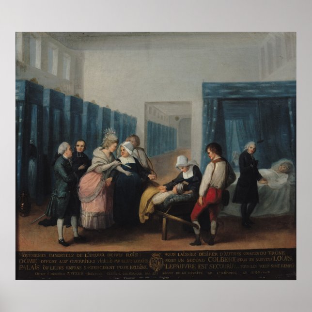 Poster La visite de Monsieur et Madame Necker (Devant)