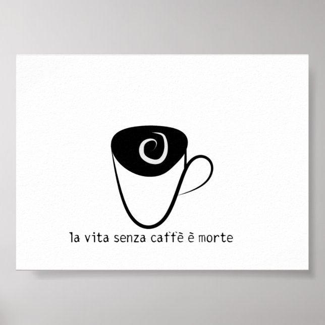 Poster la vita senza caffe e morte (Devant)