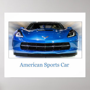 Poster La voiture de sport américaine