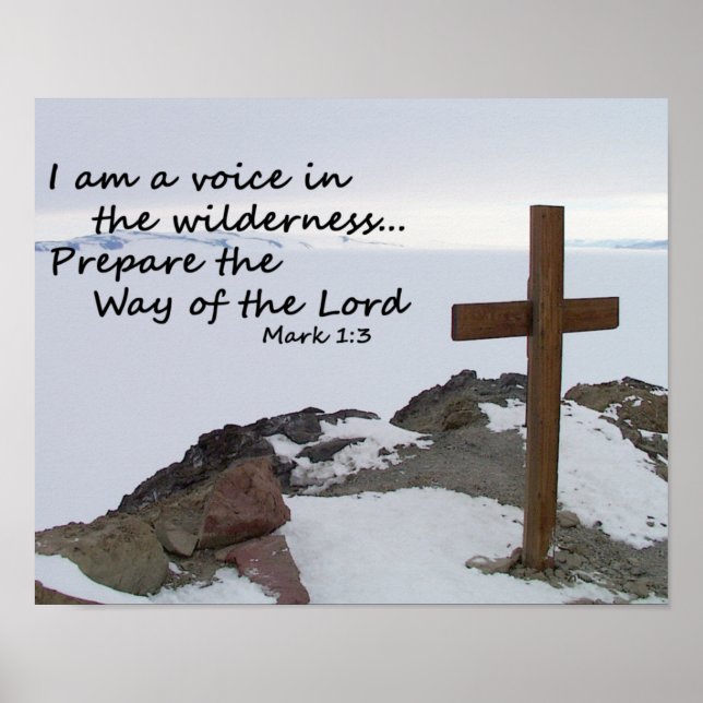 Poster La voix dans le désert (Devant)