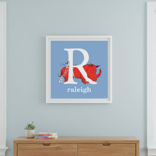 Poster L'ABC du Dr. Seuss : Lettre R - Blanc Ajoutez vo
