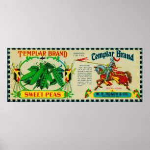 Poster Label Templar PeasGrand Rapids, MI