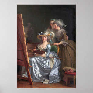 Poster Labille-Guiard - Autoportrait Avec Deux Étudiants