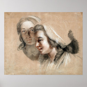 Poster Labille-Guiard - Marie Capet and Marie Carreaux