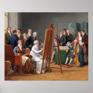 Poster Labille-Guiard - Scène de studio