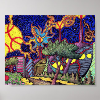 Poster Laboratoire Abstrait