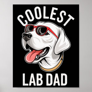 Poster Laboratoire le plus froid Papa Labrador Retriever 