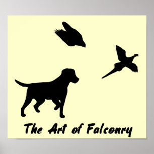 Poster Labrador et Falconry