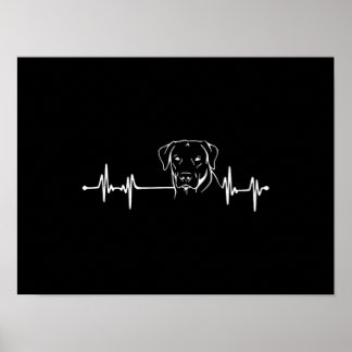 Poster Labrador Retriever - Heartbeat