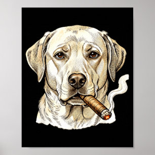 Poster Labrador retriever sarcastique mème de chien qui f