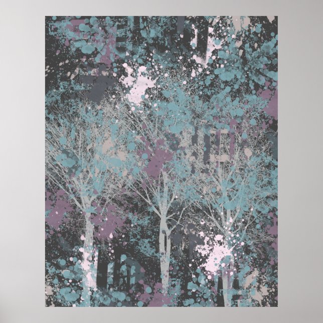 Poster L'Abstrait des trois arbres (Devant)