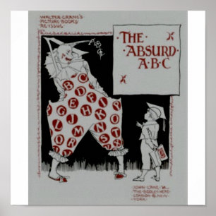 Poster L'Absurde ABC par Walter crane