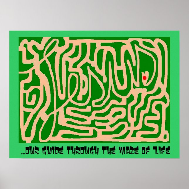 Poster labyrinthe de Jésus (Devant)