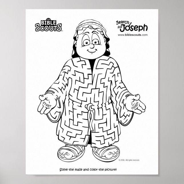 Poster Labyrinthe de recherche pour Joseph (Devant)