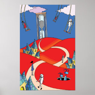 Poster Labyrinthe du Temps, la Colline du Sablier.