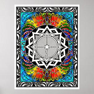 Poster Labyrinthe le chemin de moindre résistance