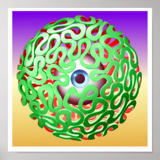 Poster labyrinthe oculaire