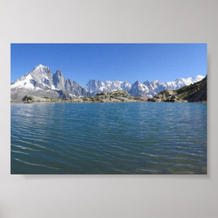 Poster Lac Blanc Chamonix