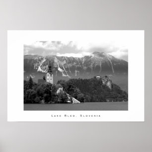 Poster Lac Bled, Slovénie
