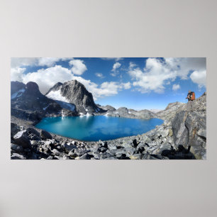 Poster Lac Catherine et Banner Peak - Sierra Nevada